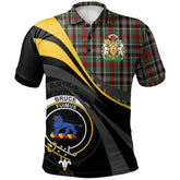 Clan Bruce of Kinnaird Tartan Polo Shirt - Royal Coat Of Arms Style GW46 Bruce of Kinnaird Tartan Tartan Polo